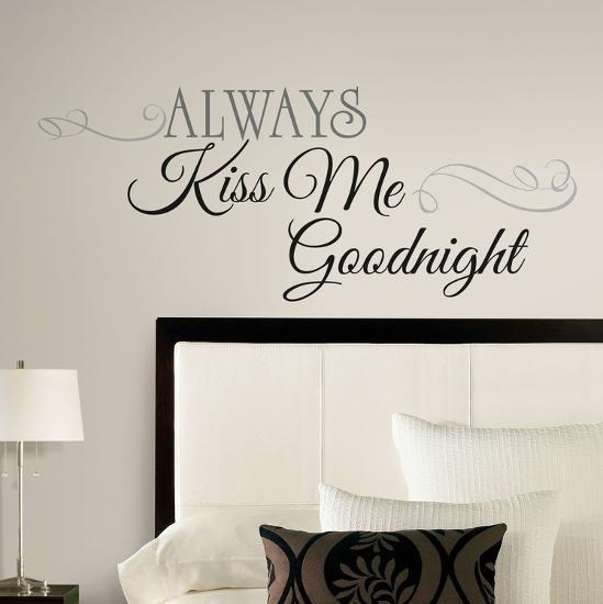 Always Kiss Me Goodnight L Stick Wall Decals Decal At