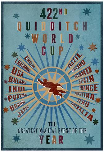 422nd Quidditch World Cup Harry Potter Officially Licensed 16x12.5in Tin Sign 