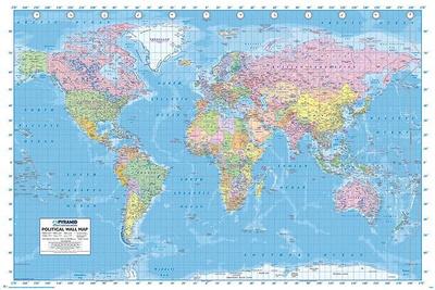 political world map reference poster photo allposterscom