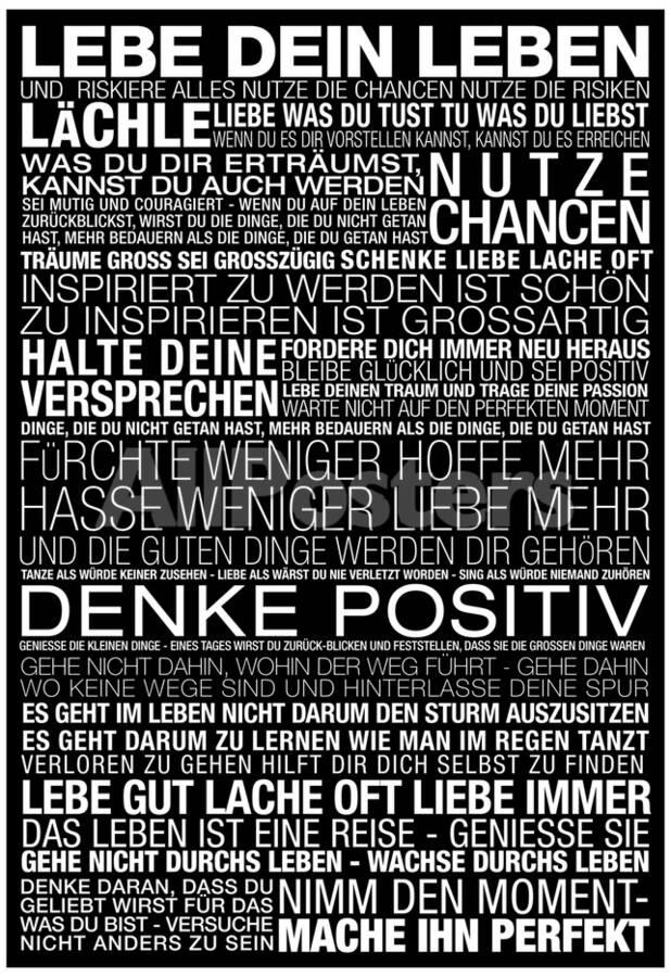 Lebe Dein Leben This Is Your Life German Prints Allposters Com