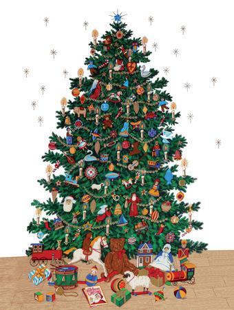 christmas tree vintage style