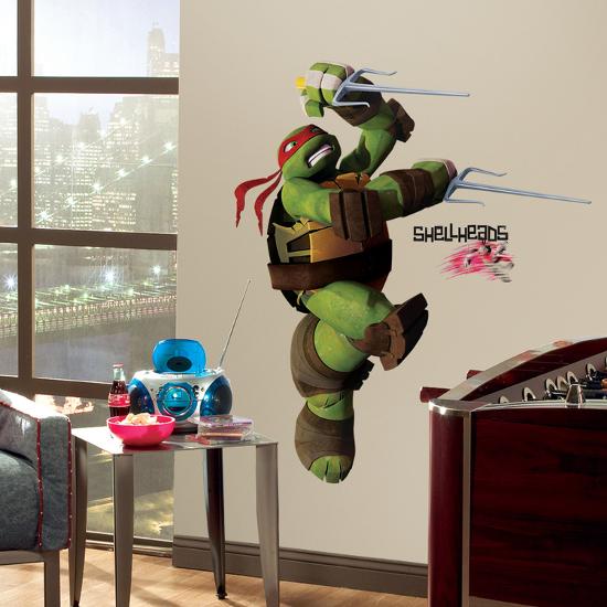 Teenage Mutant Ninja Turtles Raphael Peel Stick Giant Wall Decals