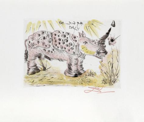 salvador dali rhinoceros painting salvador dali rhinoceros painting