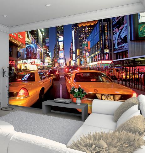 New York Times Square Wallpaper Mural Wallpaper Mural at AllPosters.com