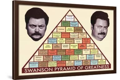 Parks And Recreation Swanson Pyramid Of Greatness Television Poster Posters Allposters Com