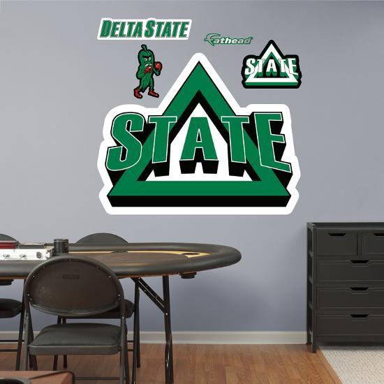 Ncaa Delta State Fighting Okra Logo Wall Decal Sticker Wall Decal Allposters Com