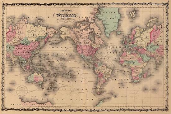 old world map colorful art print poster posters