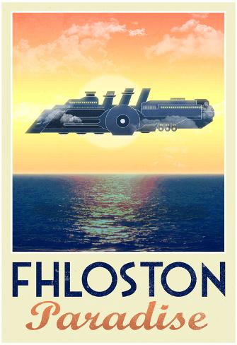 Fhloston Paradise Retro Travel Poster