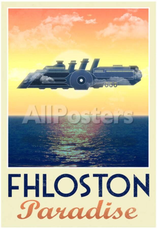 Fhloston Paradise Retro Travel Poster