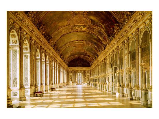 Mirror Hall Palace Versailles Premium Giclee Print At Allposters Com