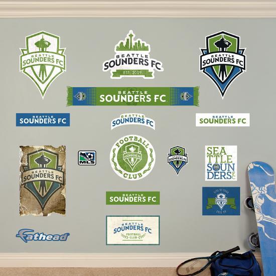 mls seattle sounders seattle sounders logo collection wall decal