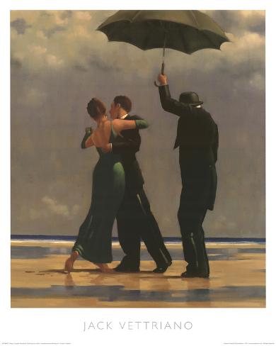 RETRO ART PRINT Dancer in Emerald Jack Vettriano