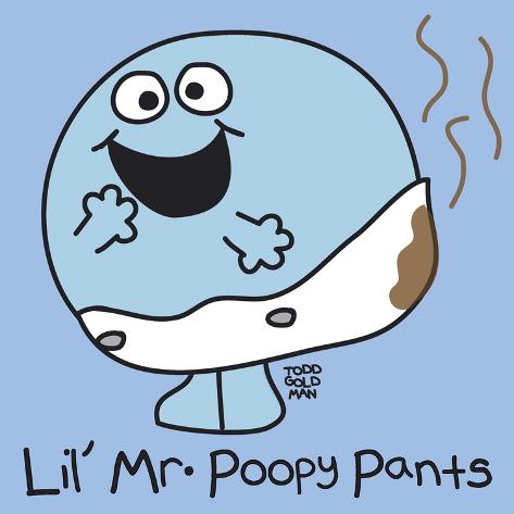 'Lil Mr Poopy Pants' Giclee Print Todd Goldman