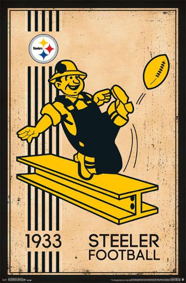 'Pittsburgh Steelers - Retro Logo 14' Prints ...