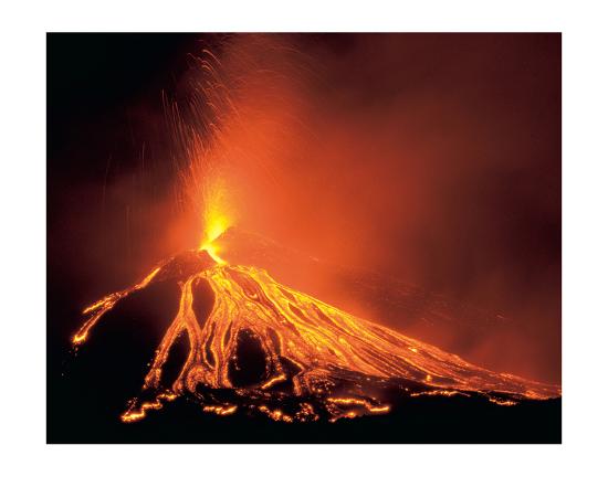 &lsquo;Volcano Eruption&rsquo; Prints | AllPosters.com