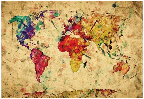 Vintage World Map Posters at AllPosters.com