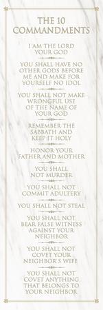 The 10 Commandments (white) Posters at AllPosters.com