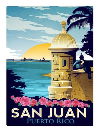 puerto rico juan san posters prints allposters vintage poster travel rican schnepf matthew print sp