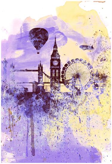 london watercolor skyline posters by naxart at allposters com