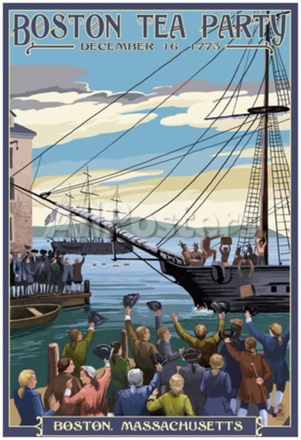 Boston Massachusetts Boston Tea Party Scene