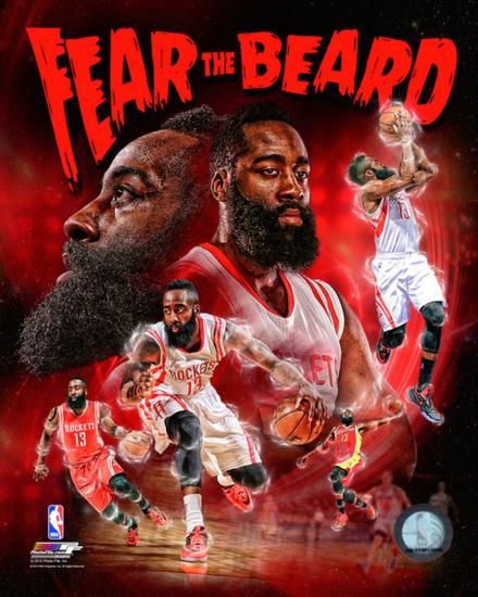 James Harden Fear the Beard Portrait Plus Photo at ...