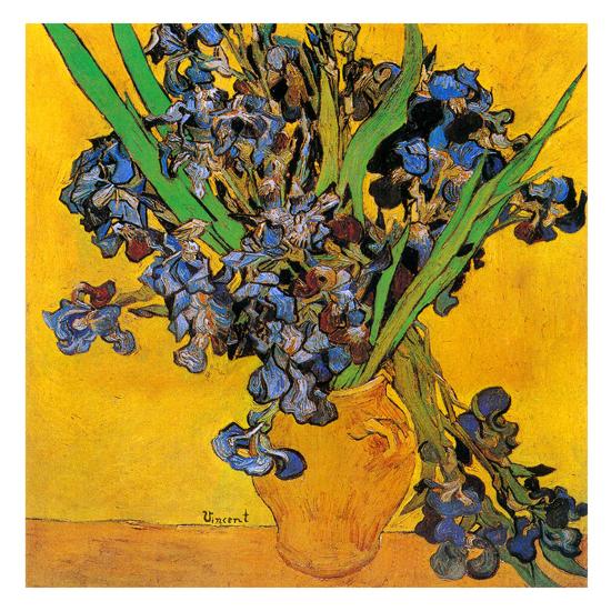 Vase Avec Iris Detail Poster Vincent Van Gogh Allposters Com