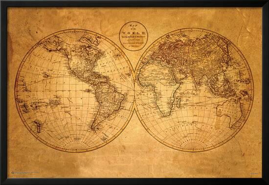 Old World Map Poster At AllPosters