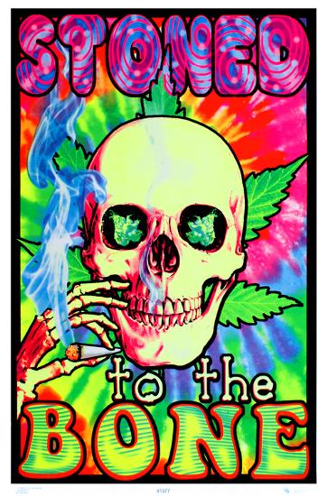 stoned to the bone blacklight poster photo at allposters com how to print black light posters