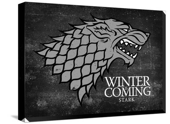 Game Of Thrones Stark Sigil Canvas Banner Stretched Canvas Print