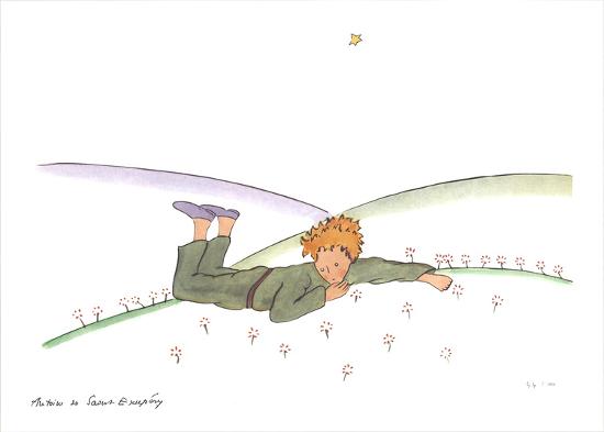 Le Petit Prince Reveur Serigraph Antoine De Saint Exupery Allposters Com