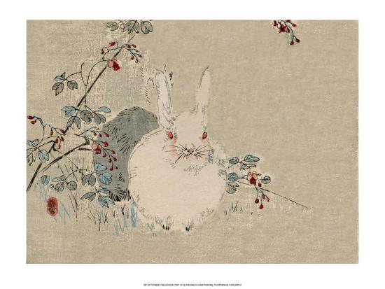'Japanese Rabbit' Prints - Haruna Kinzan | AllPosters.com