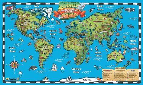 World Map Wall Chart