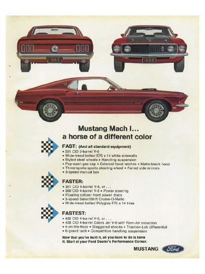 1969 Mustang Mach 1 Horse Print At Allposters 1969 Mustang Mach 1 Horse