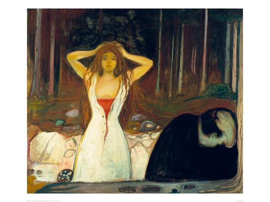 \"Ashes, 1894\" Giclee Print Edvard Munch