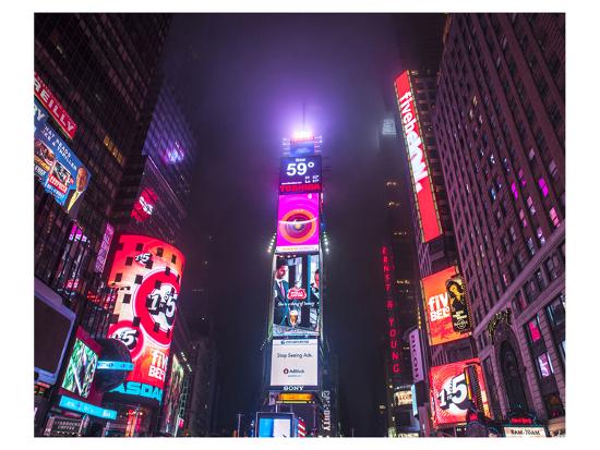 'Times Square Neon Signs NYC' Premium Giclee Print - | AllPosters.com