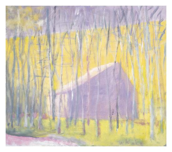 Saltbox Barn Giclee Print By Wolf Kahn At Allposters Com