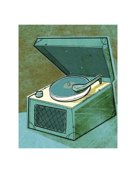 old school record player