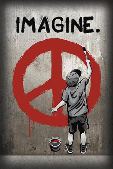 imagine peace graffiti photo at allposters com