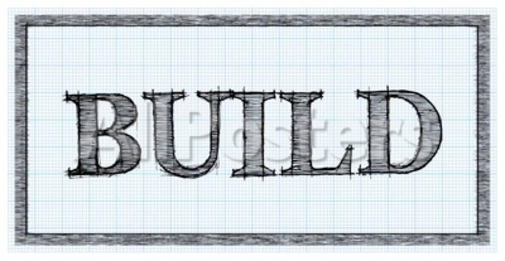 Sketched Words - Build Posters by BG.Studio at AllPosters.com