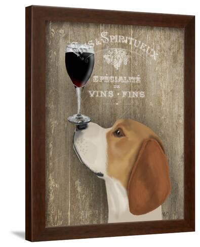 Dog Au Vin Beagle by Fab Funky Dog Print 13x19