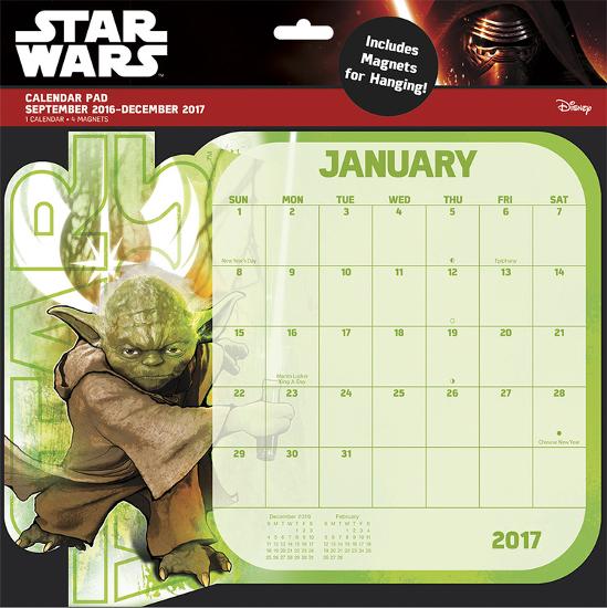 Star Wars Saga 2017 Desk Pad Calendar Calendars At Allposters Com