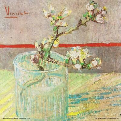 'Van Gogh- Blossoming Almond Branch In A Glass' Posters - Vincent Van