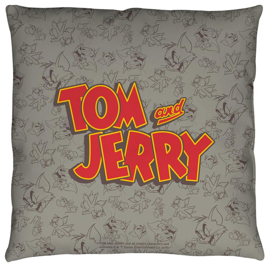 Tom And Jerry Logo Throw Pillow Throw Pillow At Allposters Com
