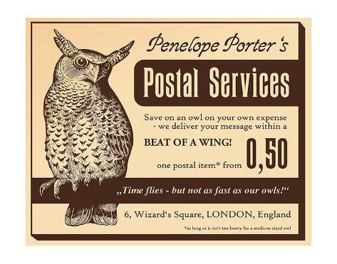 Owl Postal Service Posters at