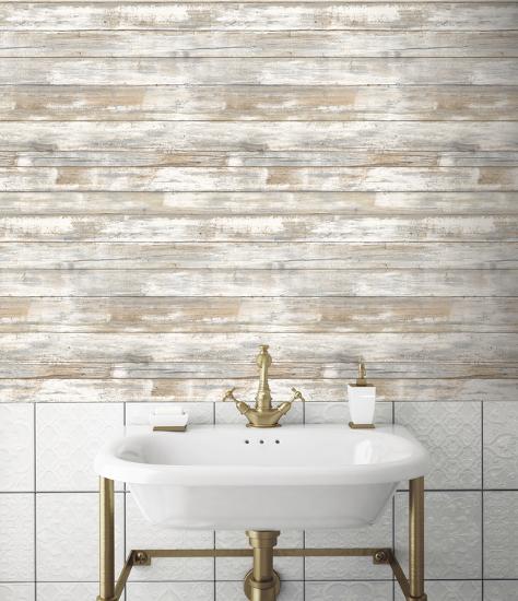 Distressed Wood Peel And Stick Wall Decor Removable Wallpaper At