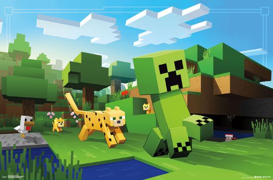 Minecraft Ocelot Chase Prints Allposters Com