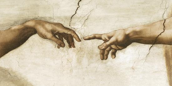 'Creation of Adam, 1512 Detail' Giclee Print