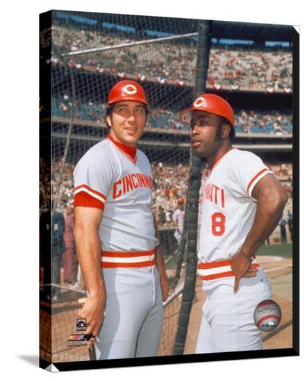 Johnny Bench Joe Morgan Stretched Canvas Print At Allposters Com