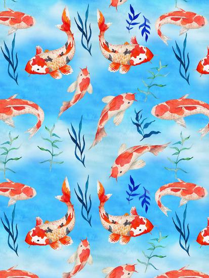 koi fish fishes pattern