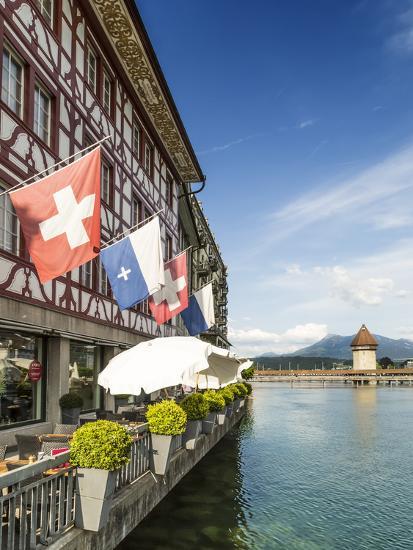 Lucerne Switzerland Reuss Riverside - 